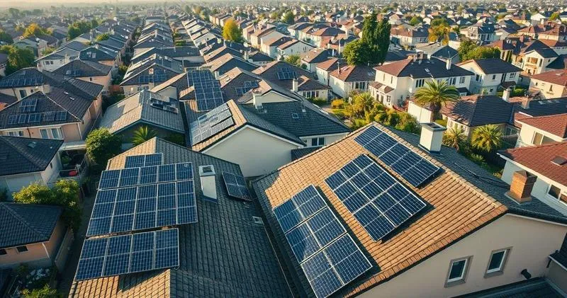 Instalação de painéis solares em residências