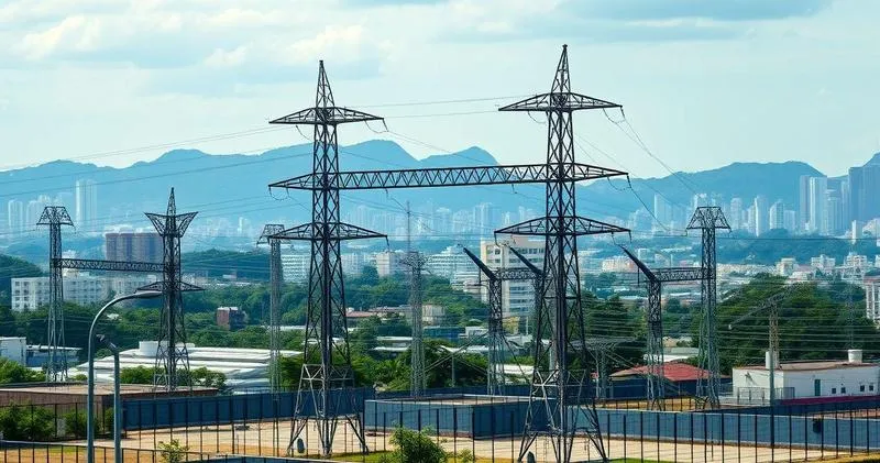 Subestação de energia no Rio de Janeiro